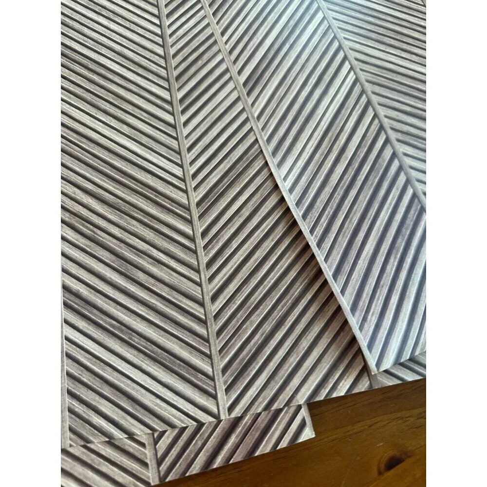 Main Street peel and stick wallpaper 4 pieces, Chevron design